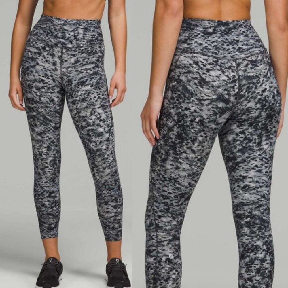 Lululemon Base Pace High-Rise Tight 25" In Estuary Grey Multi Size 4